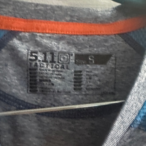 5.11 Tactical Performance Recon Exert Top Blue Lightweight Anti Odor Men’s Small - Picture 4 of 8